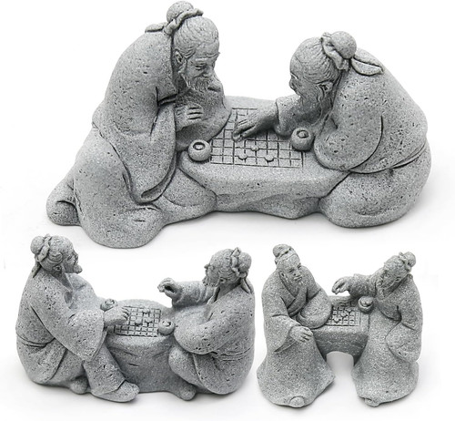 3pcs playing chess old - chess,