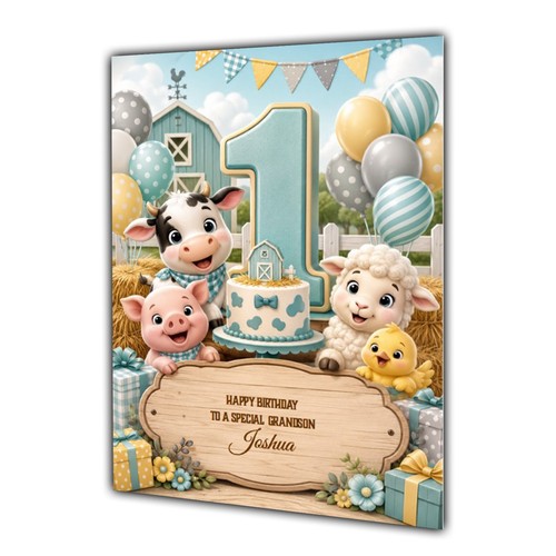 1st birthday card for - 1st, boys