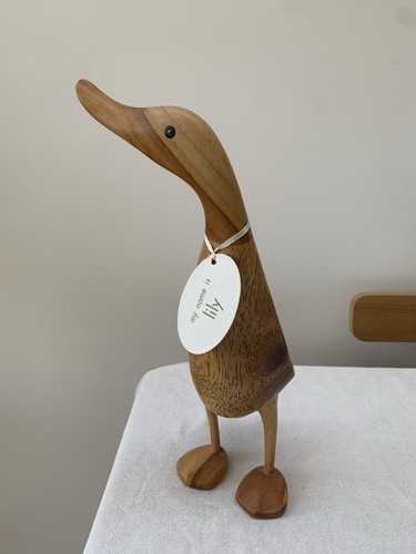 Bnwt hand carved duck - carved, by