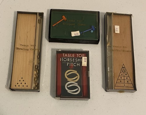Vintage table top games - table,