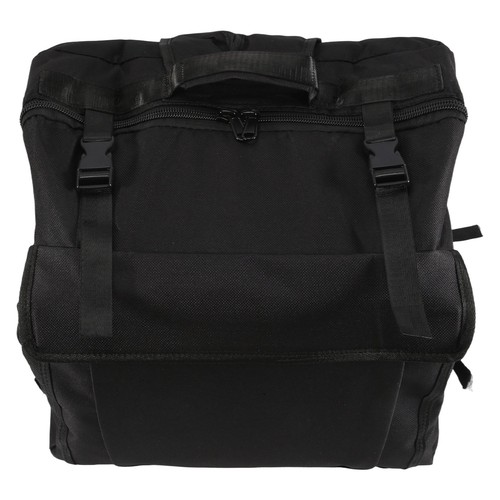 Black oxford cloth accordion - oxford,
