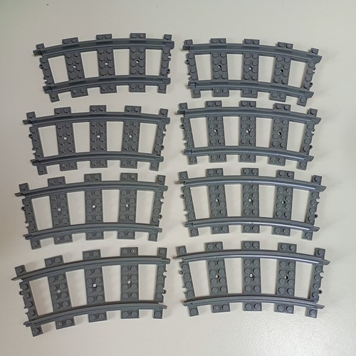 Genuine lego train - track, 8x