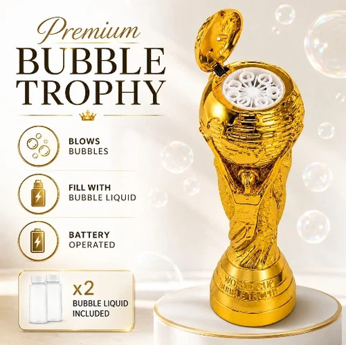 World cup trophy bubble gun - cup,