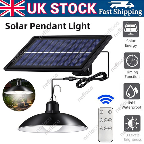 Led solar powered pendant - led,