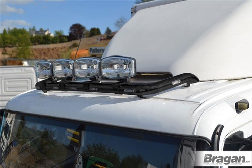 Roof bar black clamps led - roof, +