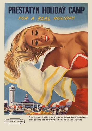Vintage railway poster - vintage,