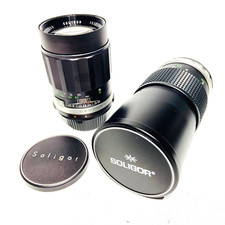 2 x Soligor 35mm SLR Lenses, M42 Mount, Pentax Etc, 3.5/200 & 2.8/135, Excellent