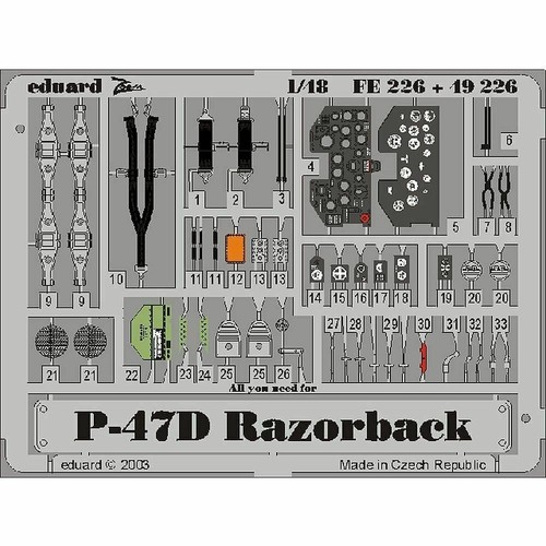Eduard fe226 p 47d - eduard, p-47d