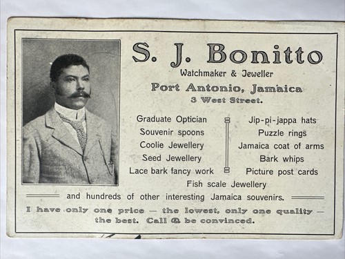C1910 jeweler trade card - trade,