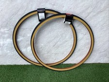 pair of Raleigh Gum Wall Sports C80E 27 x 1 1/4 Tyres Road Racing Bike