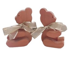 Vintage 2 x Wooden Sitting