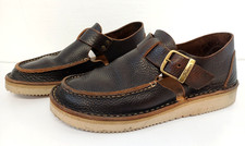 Fracap Brown Leather Sandals Mens Made In Italy Designer Casual Shoes EU 38 UK 5