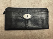 FOSSIL ZIP AROUND KEY BLACK