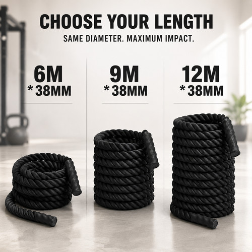Heavy duty battle rope 38mm - rope,