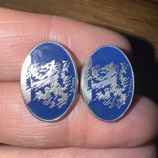 Vintage Sterling Silver Blue