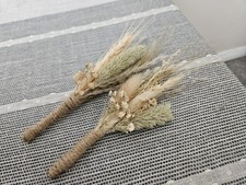 Wedding Button Hole Dried Flowers Handmade Corsages Bouquet Broach Decorations 