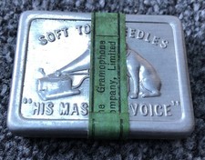 HMV Vesta Gramophone Needle Tin - His Masters Voice 1920’s Sealed , Rare