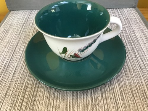 Denby greenwheat cup saucer - denby,