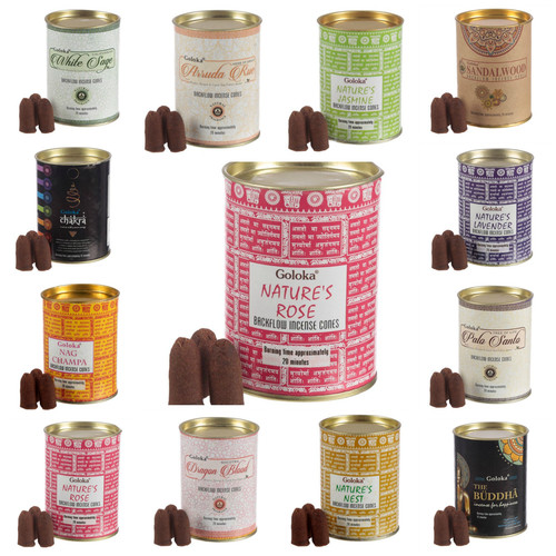 Goloka backflow incense cones - goloka,