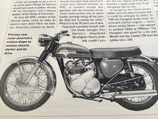 NORTON ELECTRA ES400 MOTORCYCLE ARTICLE.