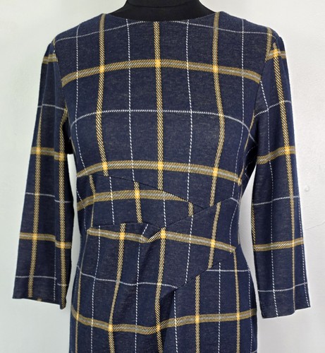 Dress size navy yellow - m&s,