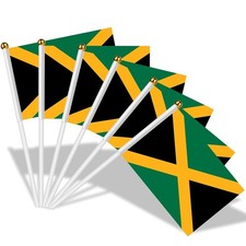 AhfuLife 15pcs Jamaica Flags