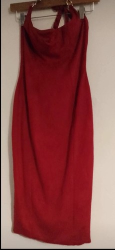 Ladies polly red dress size - oh,