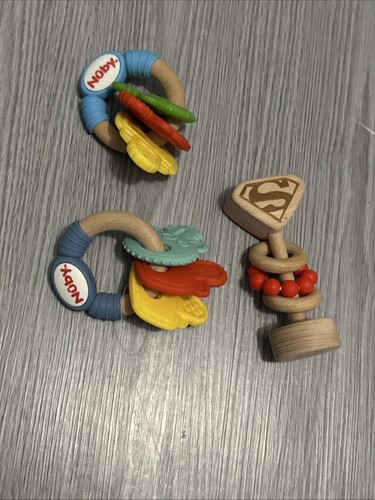 Baby toddler wooden rattle - 3,