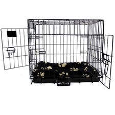 Dog Cage with Bed Metal Crate