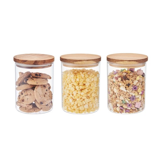 Glass storage jars airtight - storage,