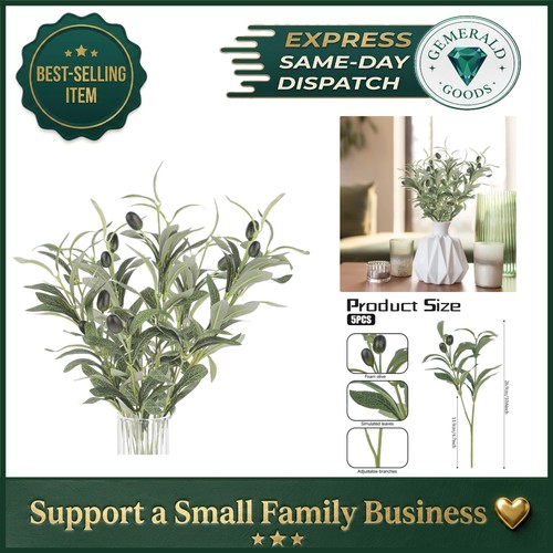 5pcs faux olive - 11.8”,