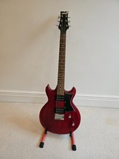 IBANEZ GIO ELECTRIC GUITAR IN CHERRY RED WITH TWIN COIL PICKUPS - MODEL GAX30