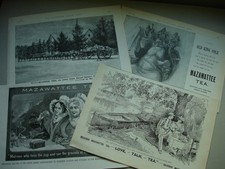 Four original 1894 MAZAWATTEE