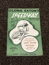 Long Eaton V Rayleigh Speedway Programme 19th April  1951