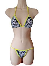 Leopard Print Bra Set Yellow