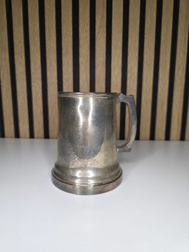 Traditional pewter tankard