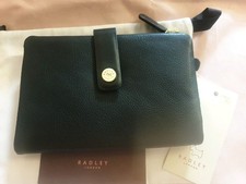 Radley Larkswood Black Leather Bi-Fold Purse BNWT And Dustbag