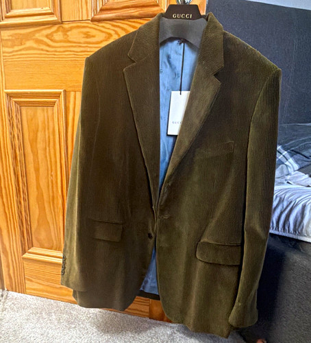 Gucci green corduroy blazer - gucci,
