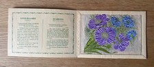 Kensitas Flowers Embroidered Silk Tobacco Card Love-In-A-Mist & Scabious B Folde