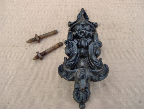 Antique cast iron door knocker - cast,