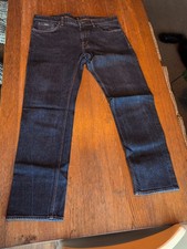 Men's Dark Blue Straight Fit Jeans Hugo Boss W36 L32