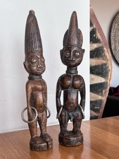 Pair Of Ibeji Twins - Yoruba - Nigeria **** Tribal Art / Primitive Arts