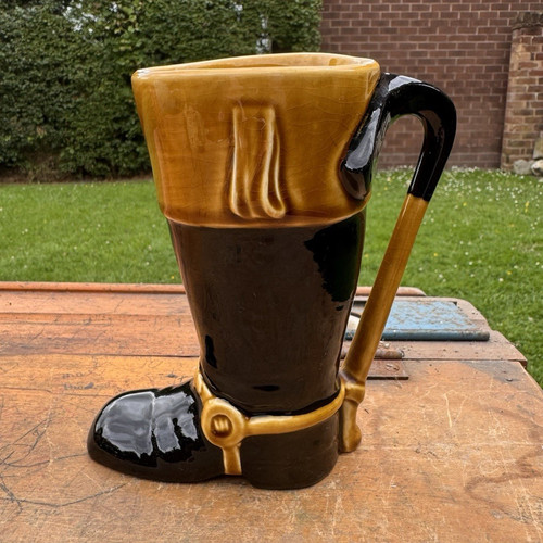 Sylvac pottery riding boot