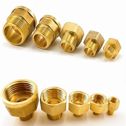 Pipe fittings brass threaded - -,
