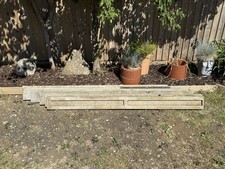 6x Used concrete gravel boards 5 x 6ft and 1 cut to 179.5cm