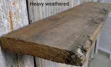Rustic Reclaimed  Scaffold Board Shelf 1 Meter Long Ultra Distressed Industrial 