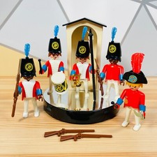 Vintage Soldiers Royal Guards Sentry House Klicky Playmobil Playset with Figures