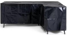 Garden Patio Furniture Cover L Shape Rattan Cover Black One Piece Seat Protector