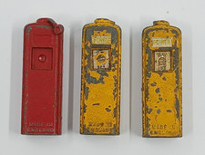 3 Vintage Britains Diecast POWER Petrol Pumps For Spares/Repairs/Restoration