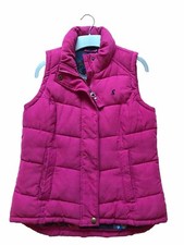 Joules Bodywarmer Waistcoat Pink Quilted Lined Zip Up Pockets Size 8 Ex/Conditio